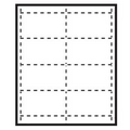 Classic Horizontal Paper Name Badge Insert - Blank (4"x2 1/2")
